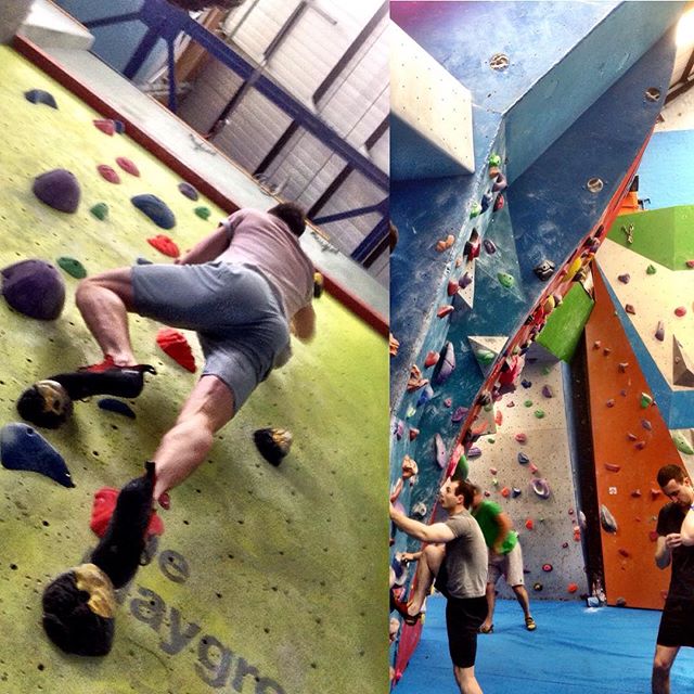 From @traveltrainrepeat - A night of bouldering. Whole body has been worked and feeling really good!
