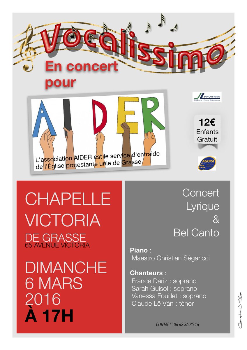 francedariz's tweet photo. Nous avons la chance d'être soutenu par @AgoraCotedAzur @Vocalissimoasso @francedariz #concert #lyrique #Opera #Joie https://t.co/9eSOWB4P9l