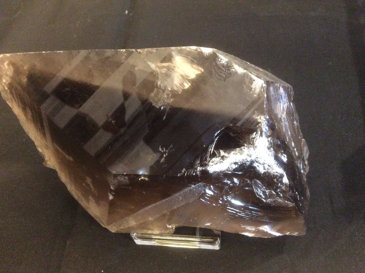 A truly unbelievable phantom smoky Quartz point. Never seen anything like this before. Mad it is #boscastlerocks