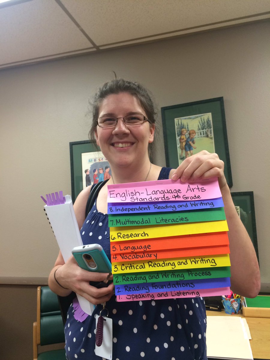 Loridfree's tweet photo. Jessica is excited about her standards flip book she made!!#pcpd2016 https://t.co/oUHCz3vDrd