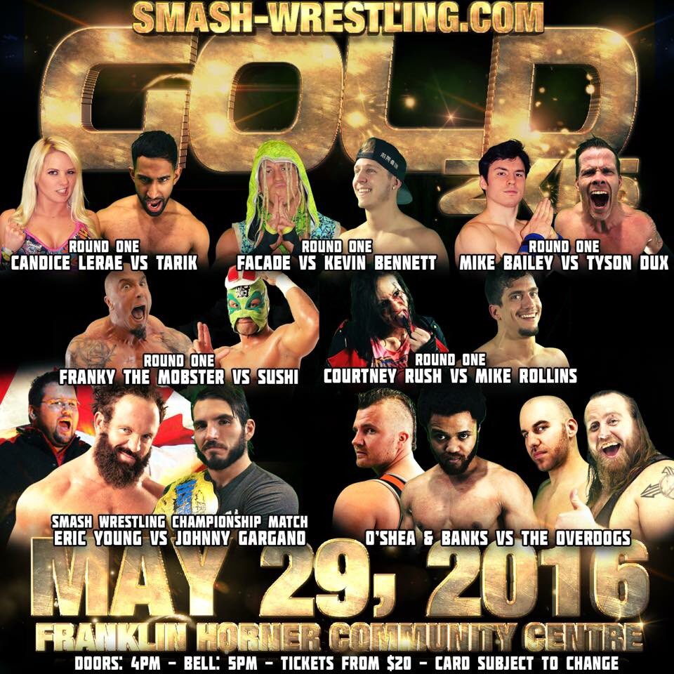 smashwrestling's tweet photo. HELP US OUT! 40 RT for #GOLD2K16 and I'll release a hint for ALL 3 MAJOR ANNOUNCEMENTS coming Sunday #WWE #RAW https://t.co/WSVIdtcVVL