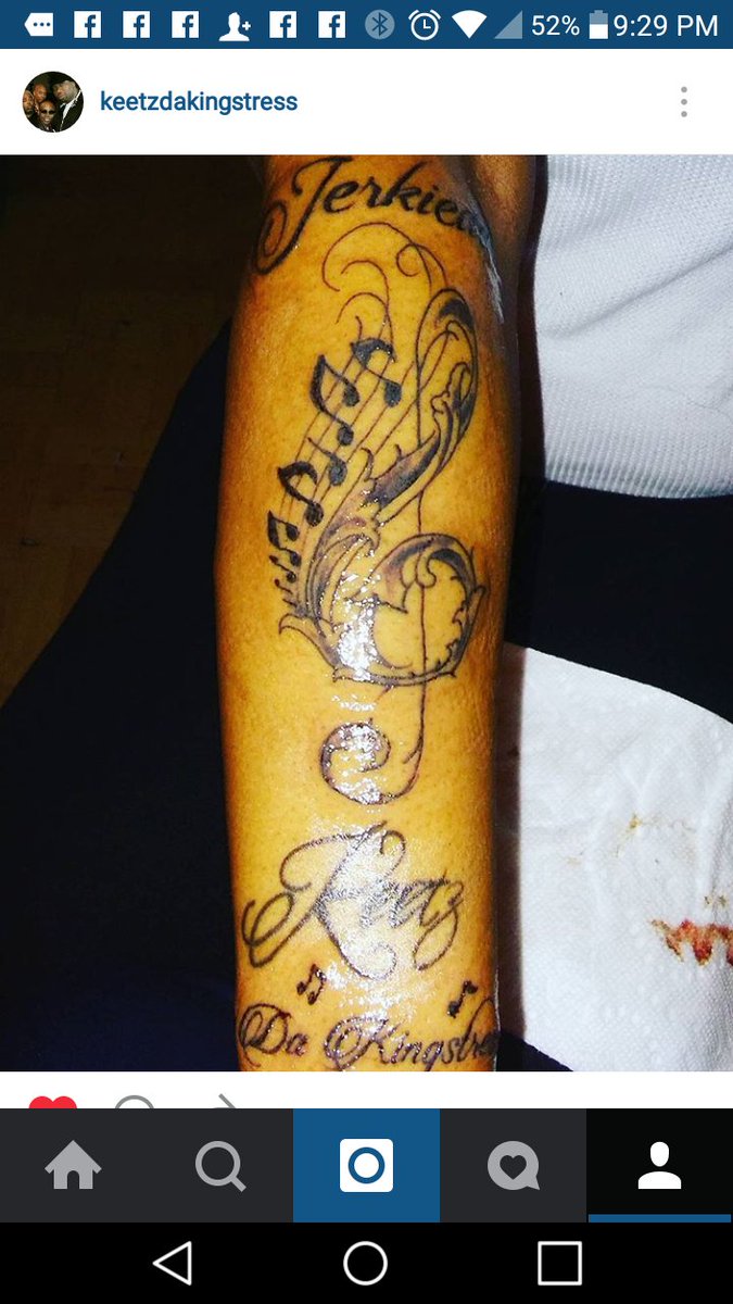 KeetzKingstress's tweet photo. #KeetzDaKingstress #DopeTattoo #DopeTatt #MusicalTattoo #MusicInk #SkyPix #SkyPic 💖🎼 https://t.co/su8fv5e4fN