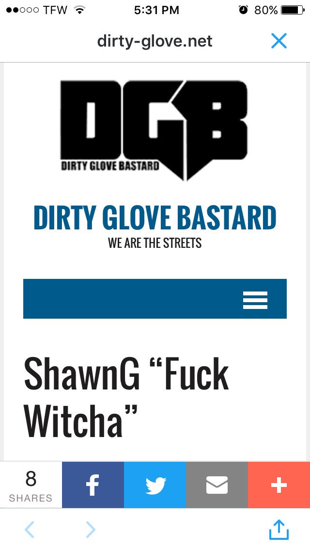 IAmShawnG's tweet image. #DirtyGloveBastard #ShawnG New Single #F**KWitCha. Link in Bio!!!!!!!?