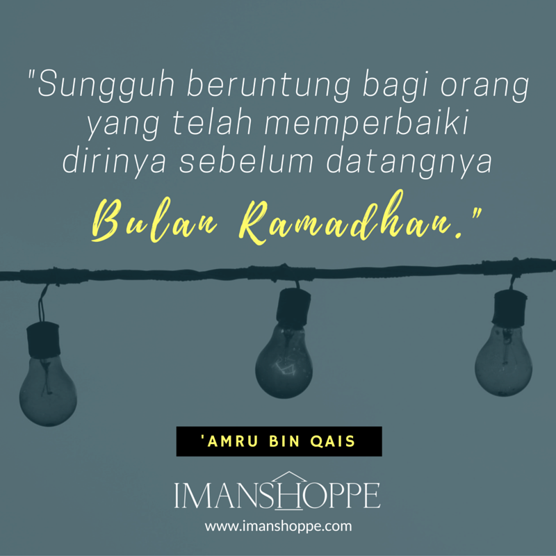 Bagaimanakah persiapan kita untuk bulan Ramadhan ini? 

#Ramadhan