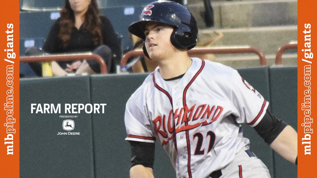 MLBPipeline's tweet photo. .@arroyo_c w/ 3rd multi-hit effort in 4 @GoSquirrels games: 2-4, HR (2). @SFGiants' No. 1: https://t.co/OYjBEImEiQ https://t.co/F3YVHNENc8