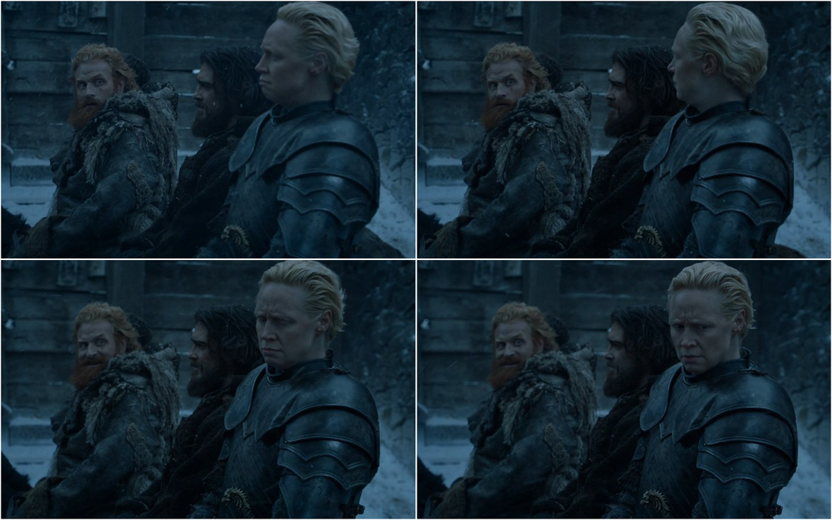 Tormund and Brienne. #GameofThrones