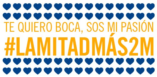BocaJrsOficial's tweet photo. ¡Vistamos Twitter de azul y oro! Compartí esta imagen en un tweet más #LaMitadMás2M https://t.co/0vnHt2Z07t