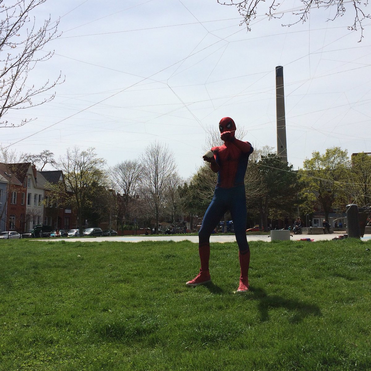 nerdaffair's tweet photo. Spotted: #Spiderman! https://t.co/ljpGvlZh6s