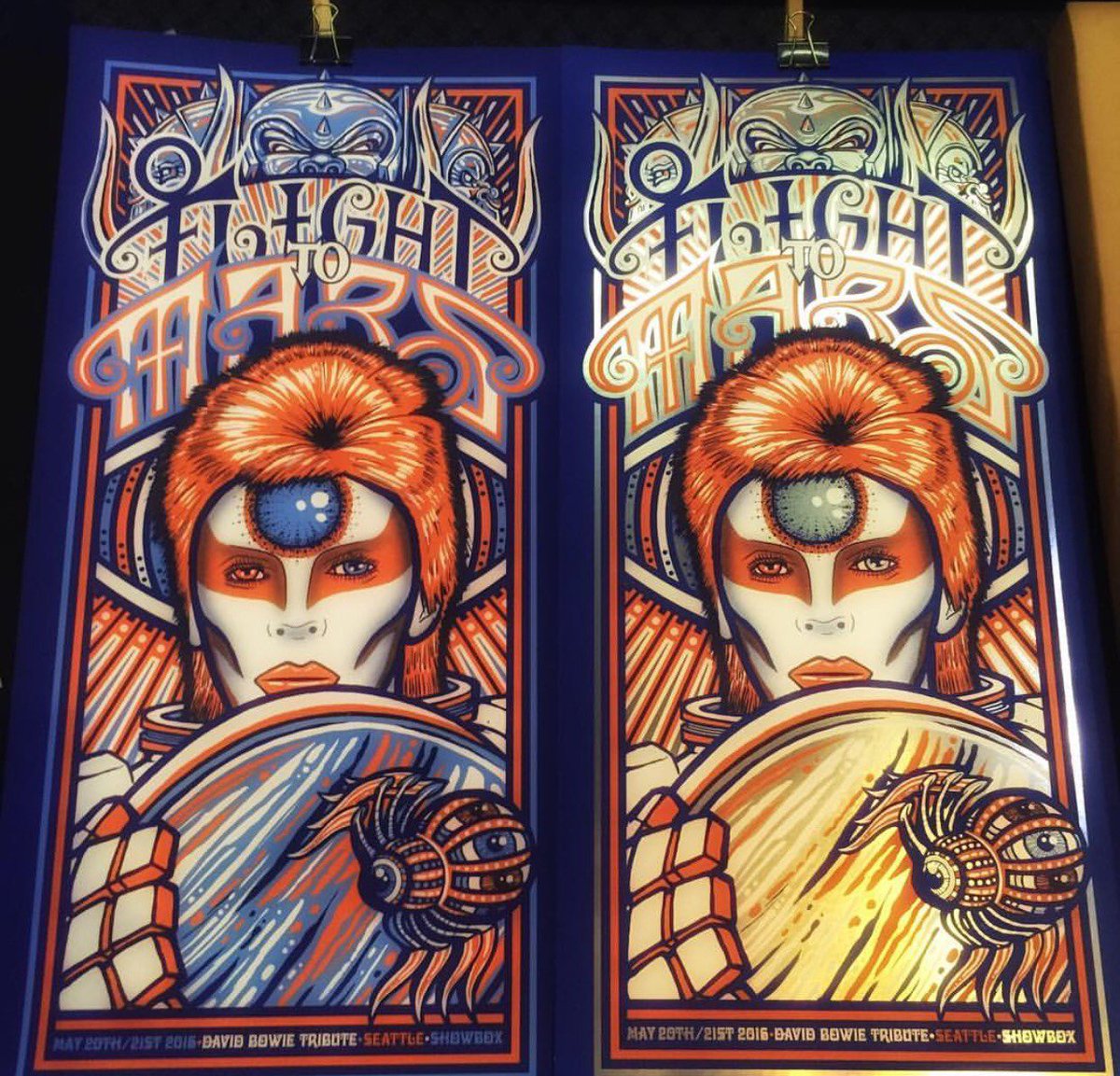 The 2016 Flight To Mars poster. From Mlke McCready’s annual benefit concert over the weekend. #Angels #FlightToMars