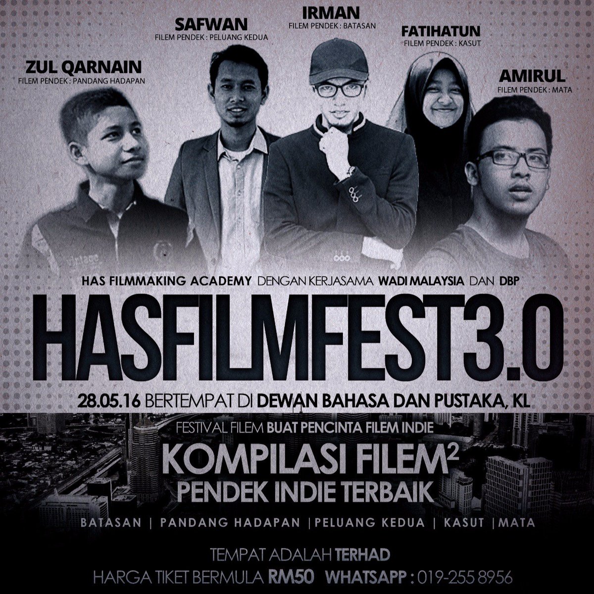 AmirulAfif_'s tweet photo. 4 days to go..
HAS Film Fest 3.0
28 Mei
DBP, KL
WeEducate
#HASFA https://t.co/1m7PXfhI1v