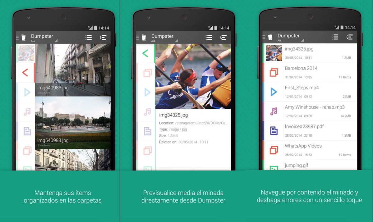 Leandr0David's tweet image. Tutorial: Cómo recuperar archivos borrados en Android bit.ly/1TrZv03   #androidPLUS