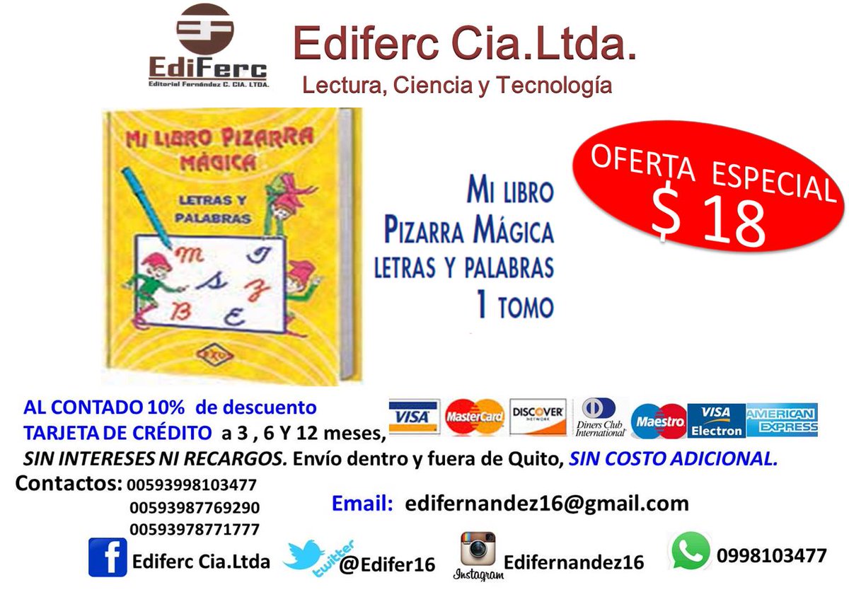 Ediferc16's tweet image. "El que escribe en el alma de un niño escribe para siempre". promociones especiales para Día del Niño SIGUENOS!