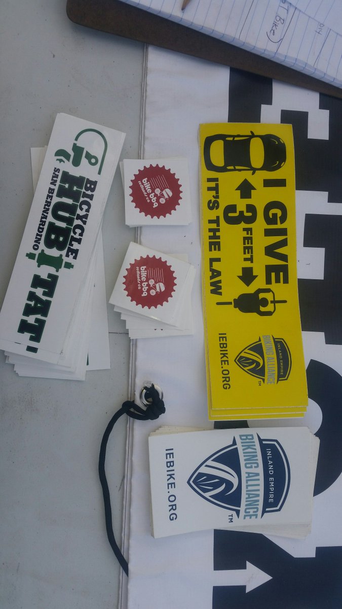 Lots of stickers available at Hubitat and Bike BBQ.
