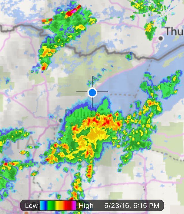 125orBust's tweet photo. That is moving north, safe to say we will be getting some rain. #WetDogs #InATent https://t.co/fW56rqr5mY
