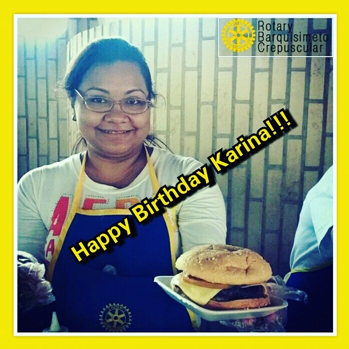 rccrepuscular's tweet photo. Feliz cumpleaños a nuestra compañera @karinadobobuto que sean muchos más! #Rotary #HappyBirthday #RotaryCrepuscular https://t.co/ldx9SUH52r