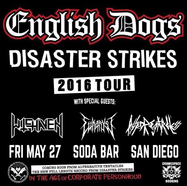 SodaBarSD's tweet photo. FRI 5/27 @ Soda Bar – ENGLISH DOGS w/ @Witchaven666 @Eukaryst &amp; Pissed Regardless • https://t.co/9Mui806ymT https://t.co/5LCxhf5B8F