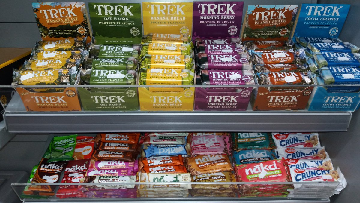 newstrack5's tweet image. Full range of ##Trekbars now available #protein #wheatfree #glutenfree #Trekbaruk #energy #Healthy
