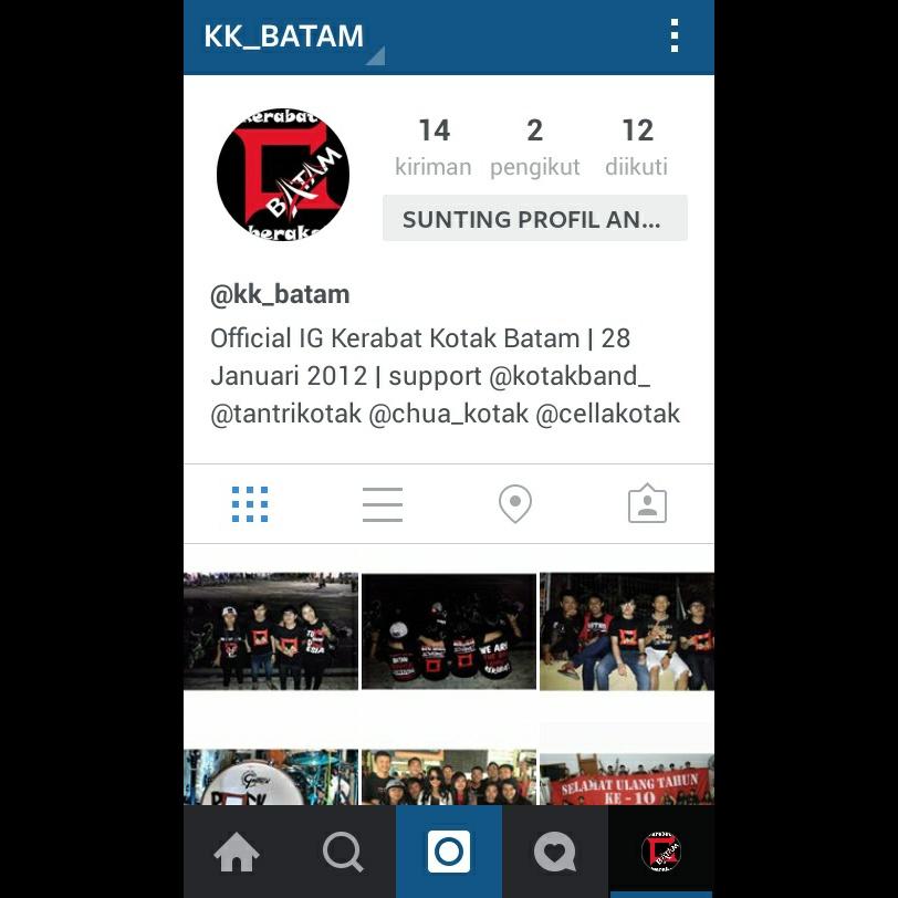 Silahkan di ramekan Instagram kerabat kotak batam