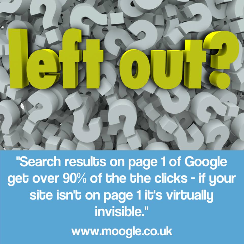 Moogle_uk's tweet photo. Is your site virtually invisible? Get a FREE SEO review of YOUR site https://t.co/gk6xYy2X4d #SEO #LocalBusiness https://t.co/T3dJrFeYRA