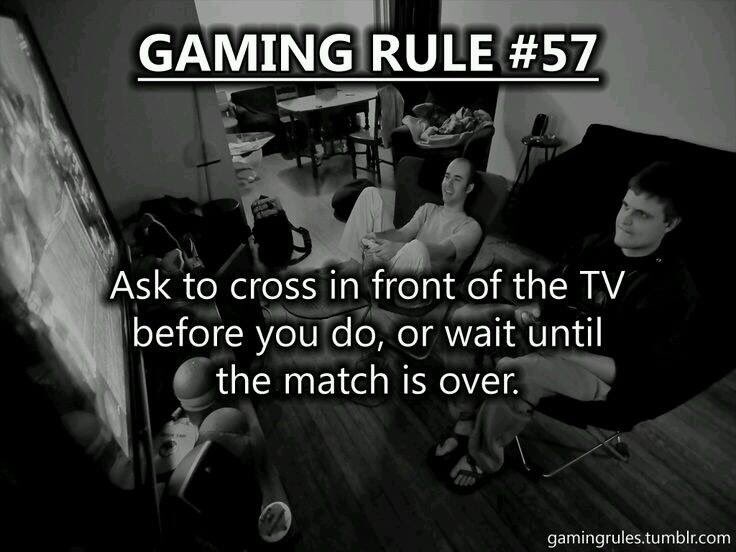 We will not be held responsible for our actions if you disobey this rule! #Gaming #GamingRules
