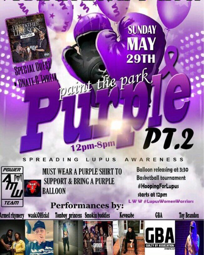 miss_alfredd's tweet photo. LOCATION.HAS.CHANGED.‼️THIS SUNDAY MAY 29th🙌🏾🙌🏾🙌🏾 HEYMAN PARK LAFAYETTE LOUISIANA 12pm-8pm #PaintTheParkPurplePt2 💜 https://t.co/mFQj5z1u57