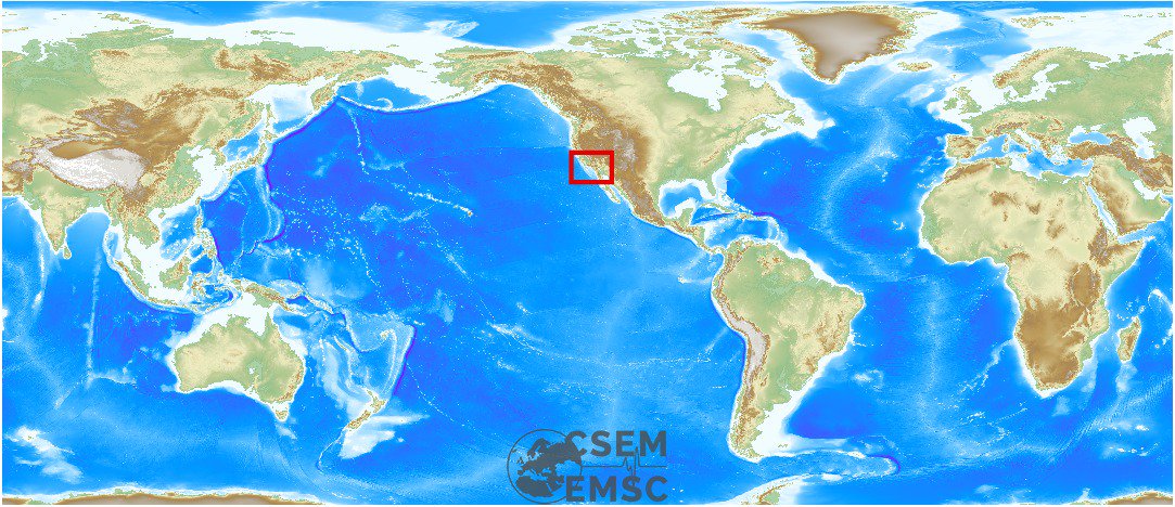 LastQuake's tweet photo. #Earthquake (#sismo) possibly felt 2 min ago in Greater Los Angeles Area, #Calif. Felt it? https://t.co/OSr2jaub9Y https://t.co/NoV8m8rUQn