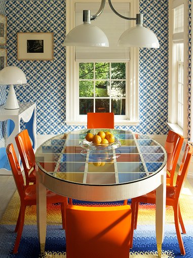 Color is Everything in this Connecticut breakfast room