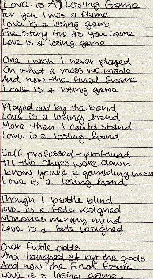 amy winehouse love is a losing game amy winehouse love is a losing game