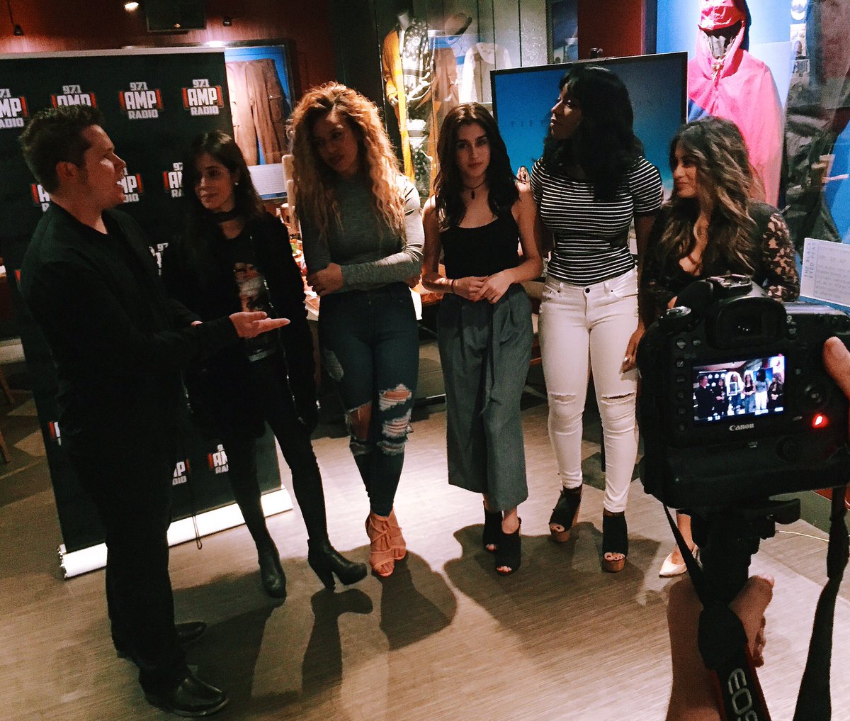 McCabeOnAir's tweet photo. Had a great time catching up with ladies of @fifthharmony today at their in-store album signing. 7/27 Friday! https://t.co/NYsKHiQhJ6