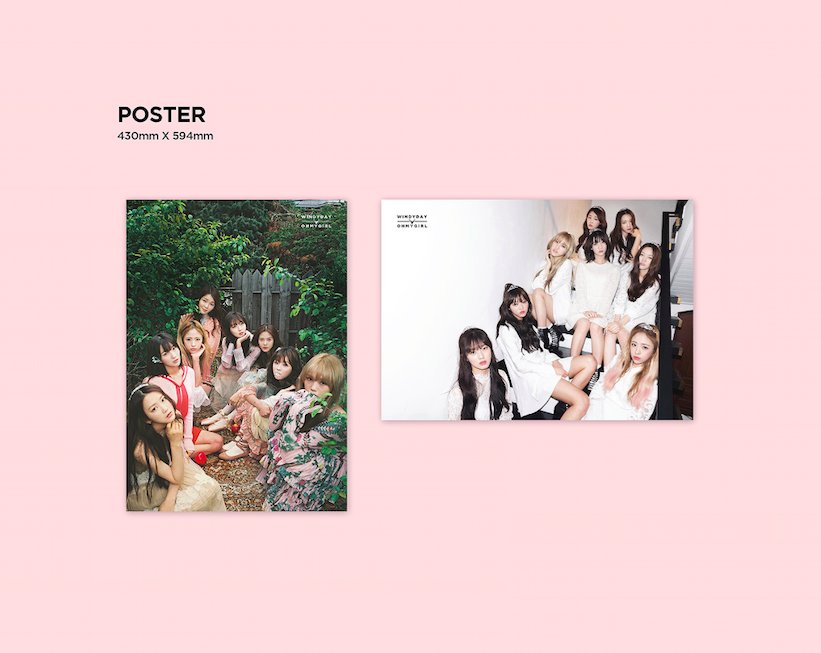 [#WINDYDAY] 160524 OH MY GIRL 3rd Mini Album Repackage #오마이걸 #OHMYGIRL 
•Photo Album
•Random Photo Cards
•Posters
