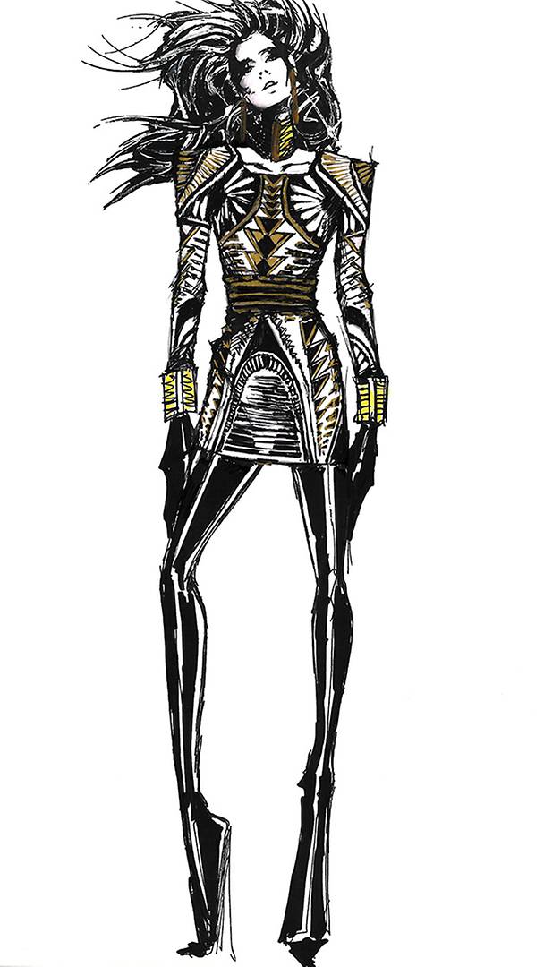 balmain sketches