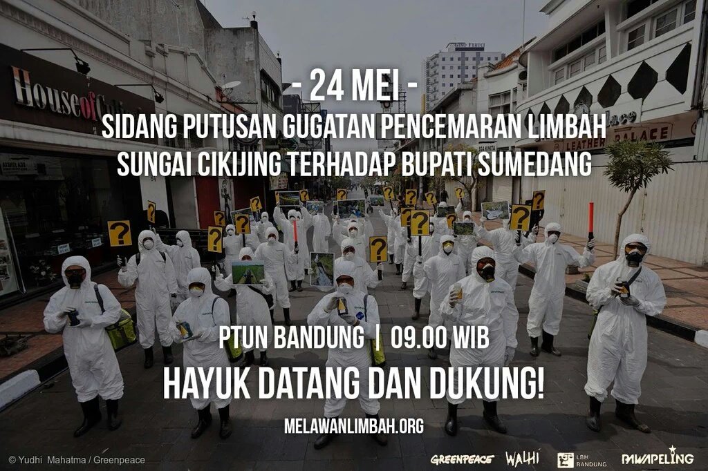 walhinasional's tweet photo. Akankah PTUN Bandung torehkan sejarah dlm usaha pnyelamatan Lingkungan&amp;beri contoh pd pnegakkan hukum ? #LawanLimbah https://t.co/zTQV7UvknT