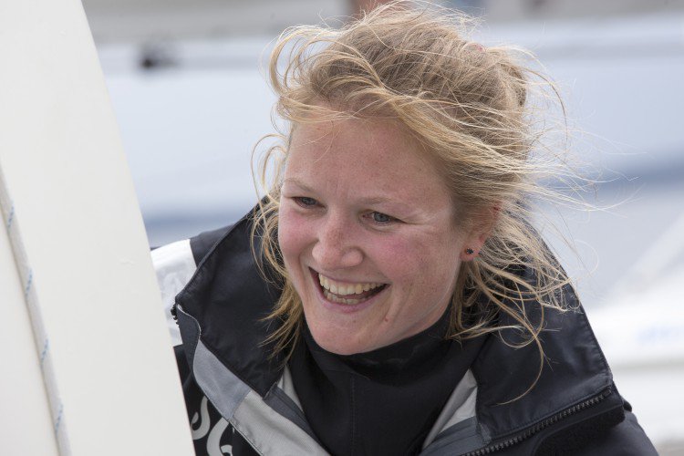 She's done it! <a href="/AnnaMariaRenken/">Anna-Maria Renken</a> crosses the finish line of #TheTransat. Details to follow. Congratulations!