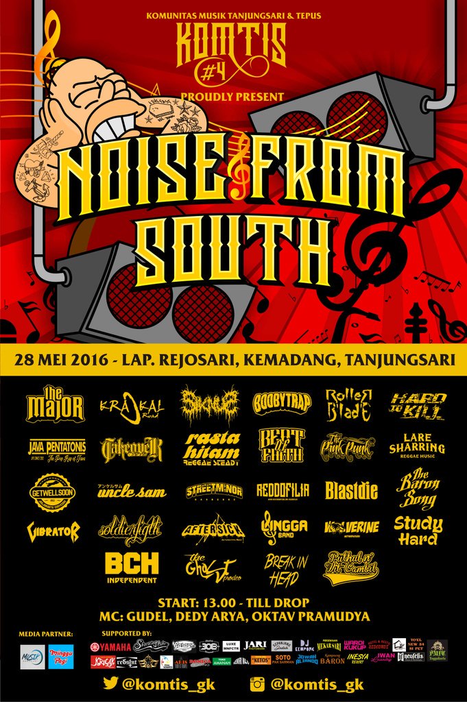Agenda <a href="/Komtis_Gk/">Komtis Gunungkidul</a> di akhir bulan Mei ini ada KOMTIS#4 yang bertajuk "NOISE FROM SOUTH" | Hadir dan sukseskan..