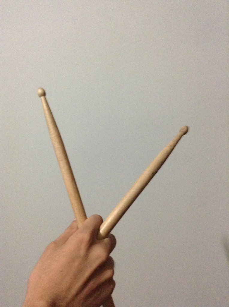 geanmurillo's tweet photo. I love my drumsticks, my mom gave it to me when I started to learn playing in 2010. #IB600 @bravocelex @celex_espol https://t.co/vSZd0N9L41