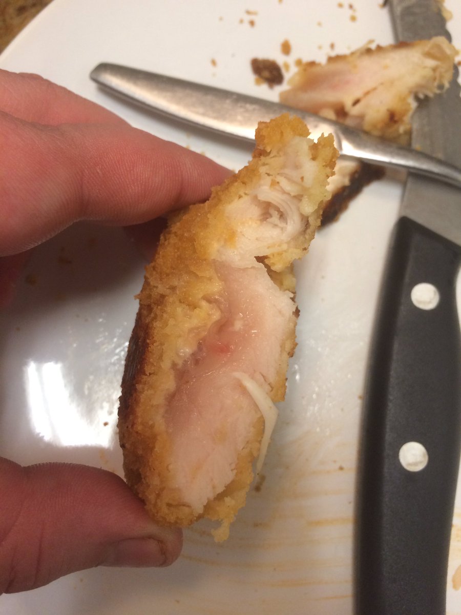 Mycotoxicjoy's tweet photo. @TysonFoods surprised to find a completely raw tender when I bit down https://t.co/OcaFU6PyyB