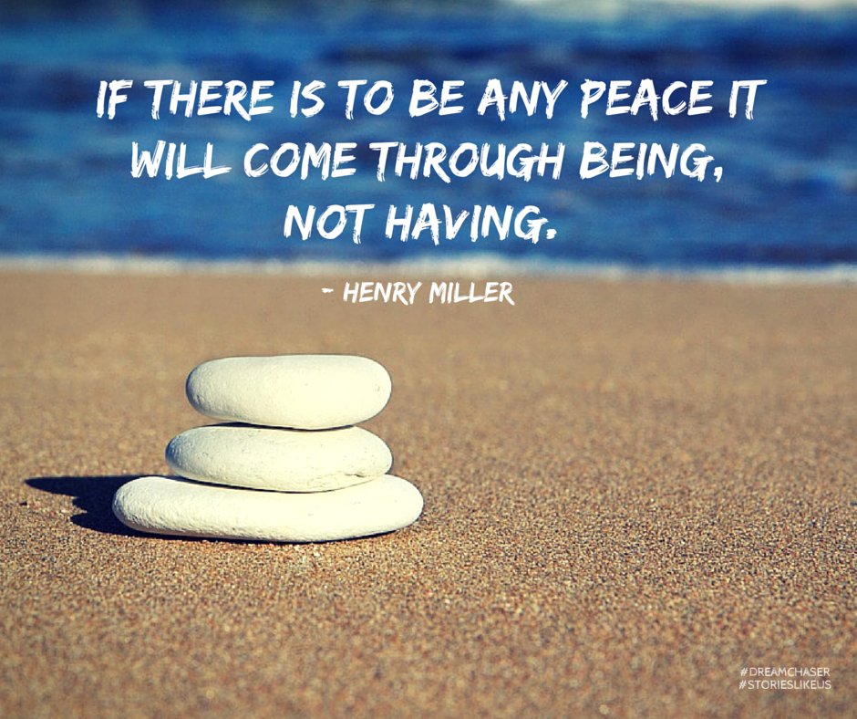 storieslikeus's tweet photo. If there is to be any peace it will come through being, not having. #quote #UnitedNations #Peacekeepers #PKDay https://t.co/bp8OGz124K
