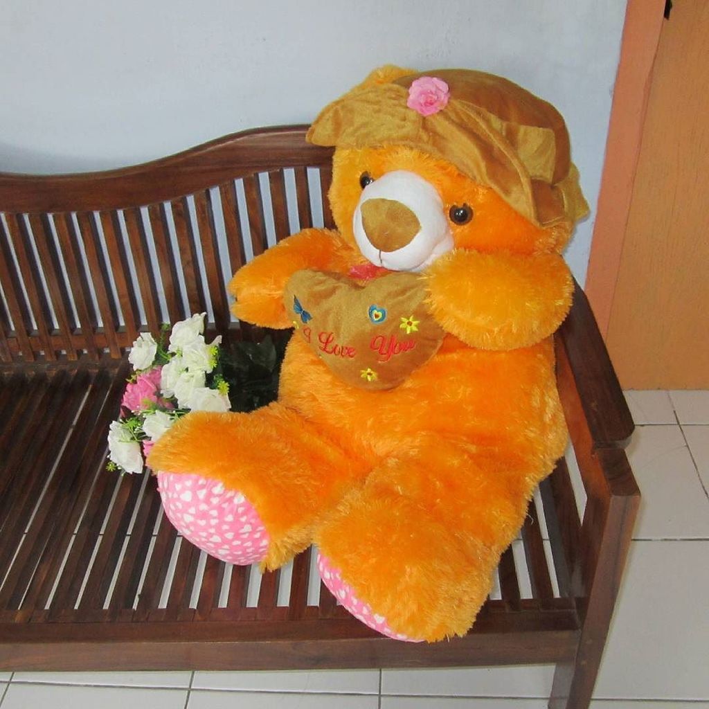 bonekabearpanda's tweet image. Bear topi orange 1M, 3KG, SNI, 200RB
#bonekamurah #bahanhalus #bear #bonekaunik #bearlucu #bonekalucu #jualaninstag…