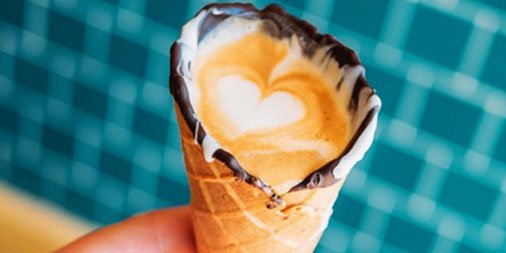 LifeStyleFOOD's tweet photo. There's a new dessert trend sweeping social media - coffee in a cone! Nice or nonsense? https://t.co/gUdLLtNNz2 https://t.co/D5IOqF50Fb