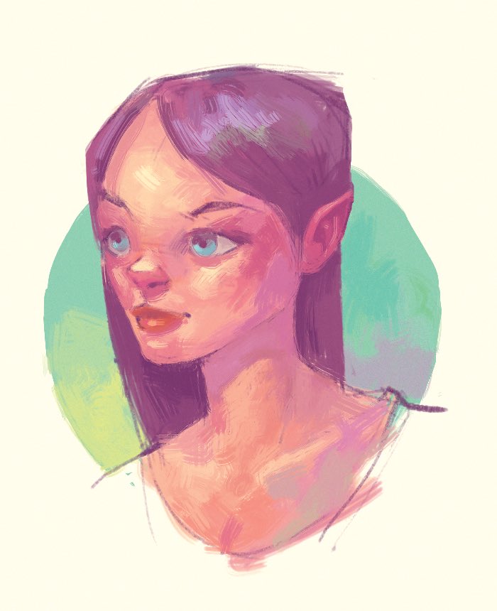 frankentoon's tweet image. Quick portrait with #AffinityPhoto and a couple of custom brushes #macaffinity