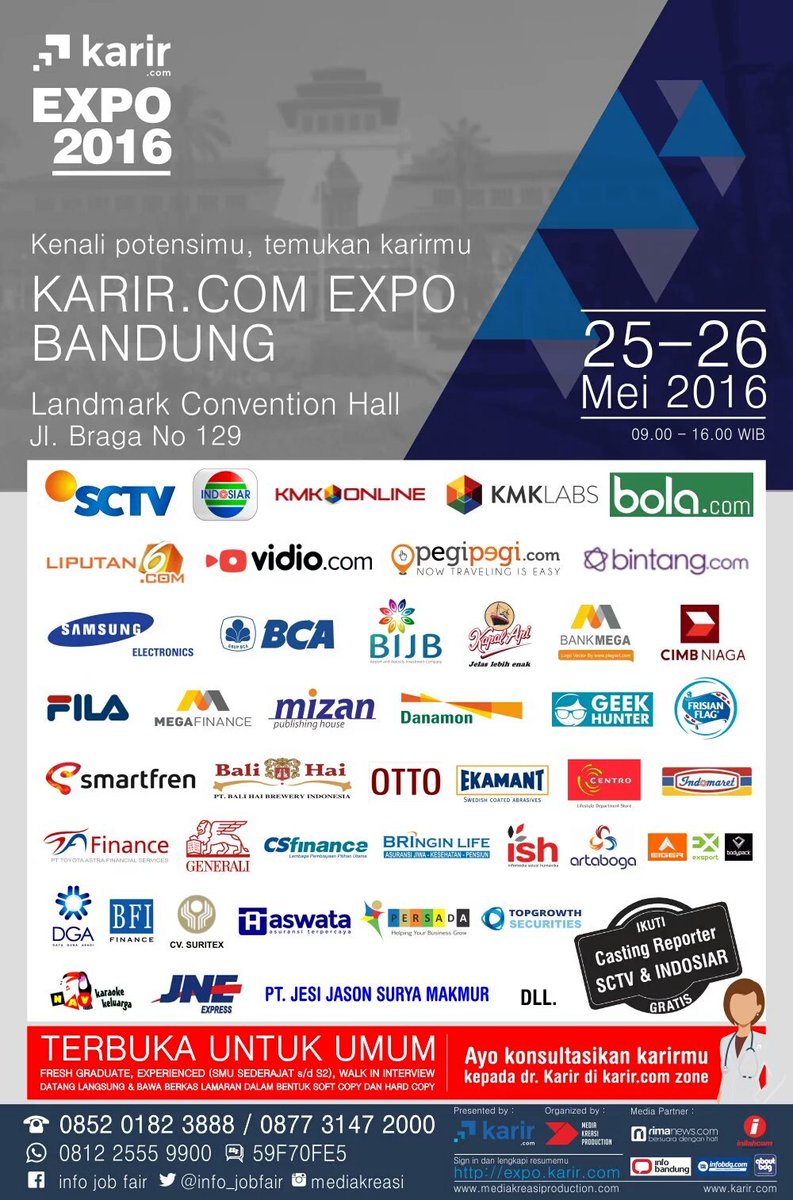 Besok! karir.com Expo Bandung di Landmark Braga @info_jobfair #BDGhappenings