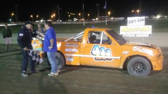 Merrittville's tweet photo. How cool was it seeing a 444 in Victory Lane on our #BrianStevensMemorial? Congratulations Danny Wurster! https://t.co/xxG7oAX4Vk