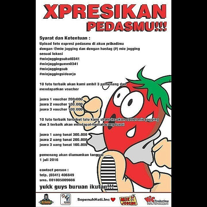 Yuk guys ikuti kompetisi Xpresikan Pedasmu😃🙌🍴🍜🍲🍧