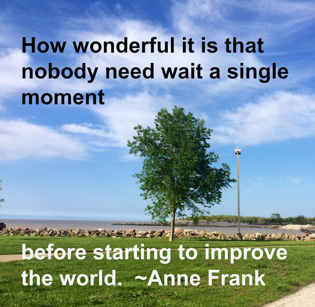 ProgramBarcode's tweet image. How #wonderful it is that nobody need wait a single #moment before starting to improve the #world.
