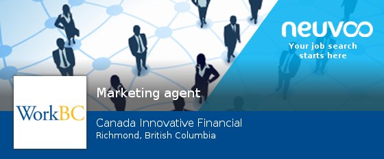 Canada Innovative Financial is hiring a #Marketing #agent, apply now! #Richmond #jobs neuvoo.ca/job.php?id=gww…