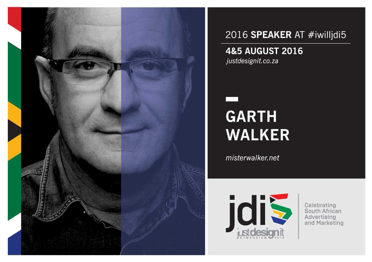 justdesignit101's tweet photo. GARTH WALKER to speak at JDI5 - BUY your tickets ASAP #iwilljdi5 https://t.co/BxAhiVDptk