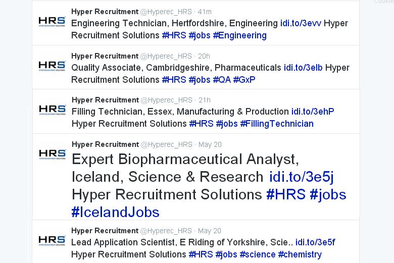 Lord_Sugar's tweet photo. Looking for a job in Science or Engineering? Follow @Hyperec_HRS and you'll get the latest vacancies on your feed. https://t.co/qwcvtYJ6in