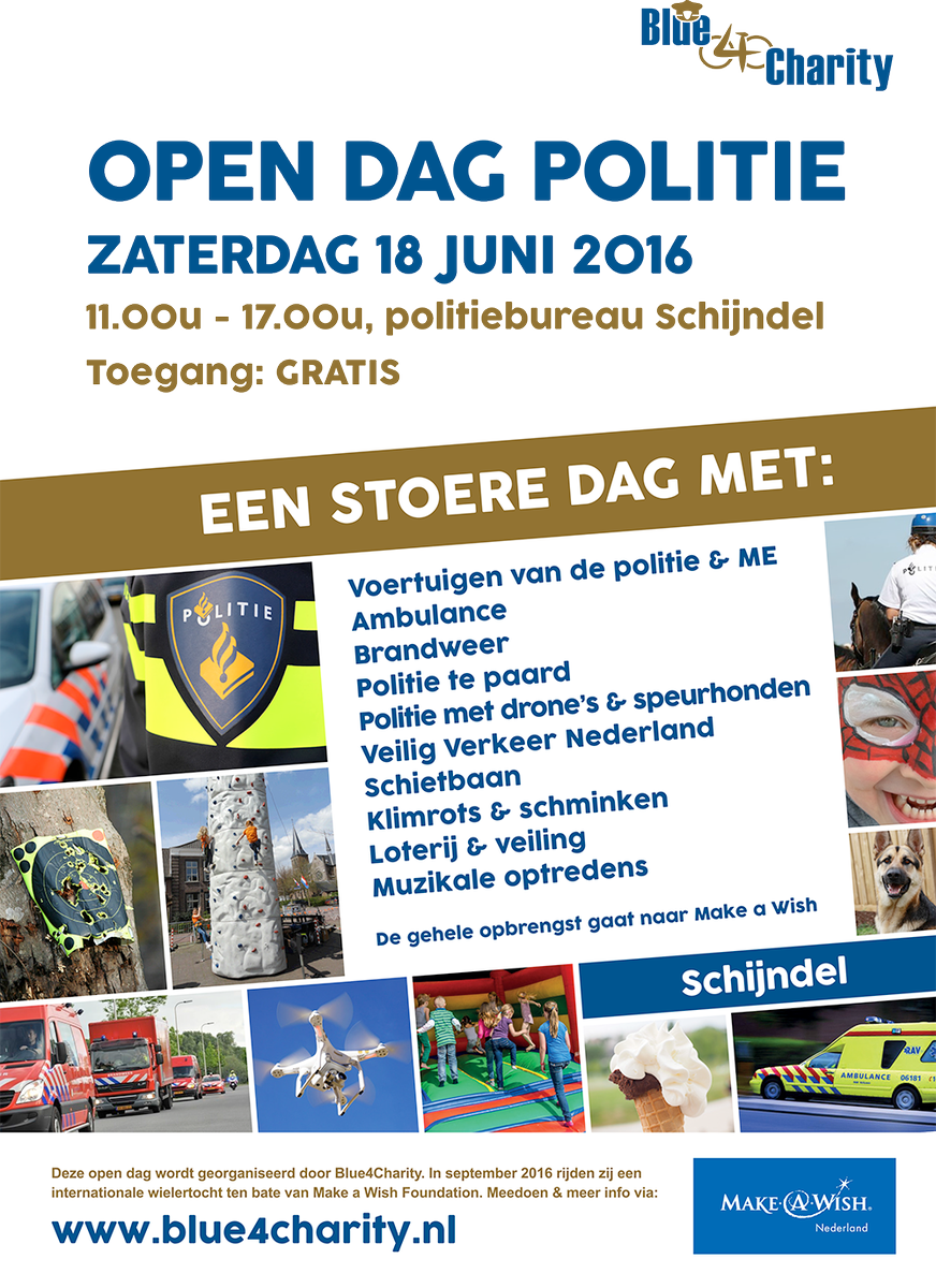 Blue4Charity's tweet photo. Poster voor de Open Dag/fancy fair is klaar.  18 juni bureau Schijndel! https://t.co/YoIZmurfbJ