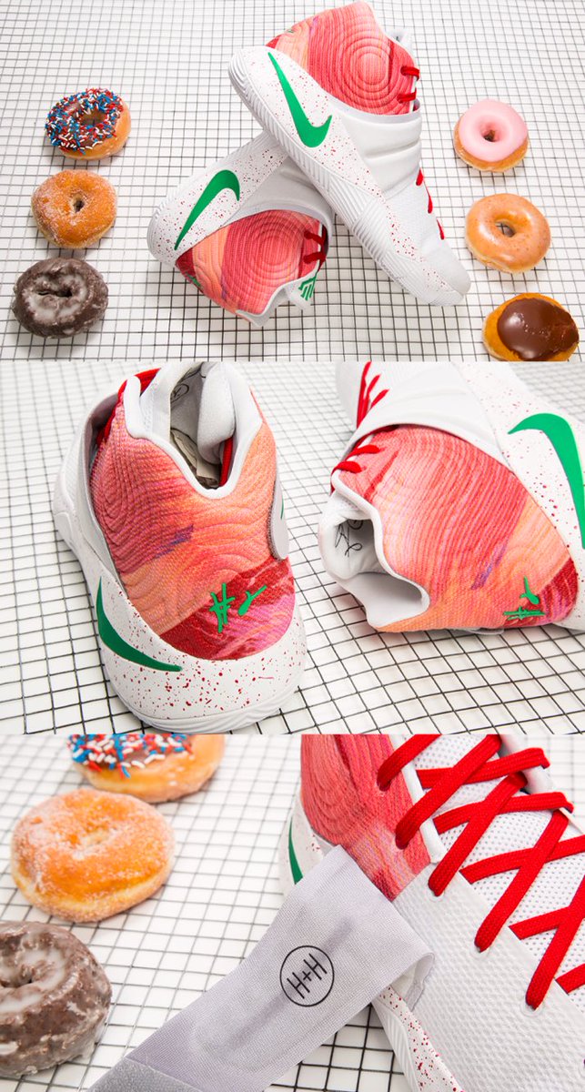 abeabe30's tweet photo. NIKE kyrie 2 "Ky-Rispy Kreme"
国内でもNIKE IDで同じデザインが作成可能です。 
新しく父の日グラフィックが追加されましたのでそれとうまく組み合わせるのもいいですね。
欲しい方是非。 https://t.co/8642QA7R05