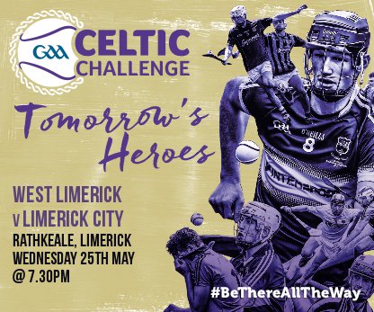 LimerickCLG's tweet image. Celtic Challenge continues this Wednesday evening in Rathkeale an all Limerick encounter!!!